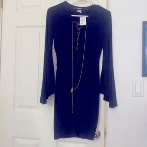 Gothic style mini black dress size medium